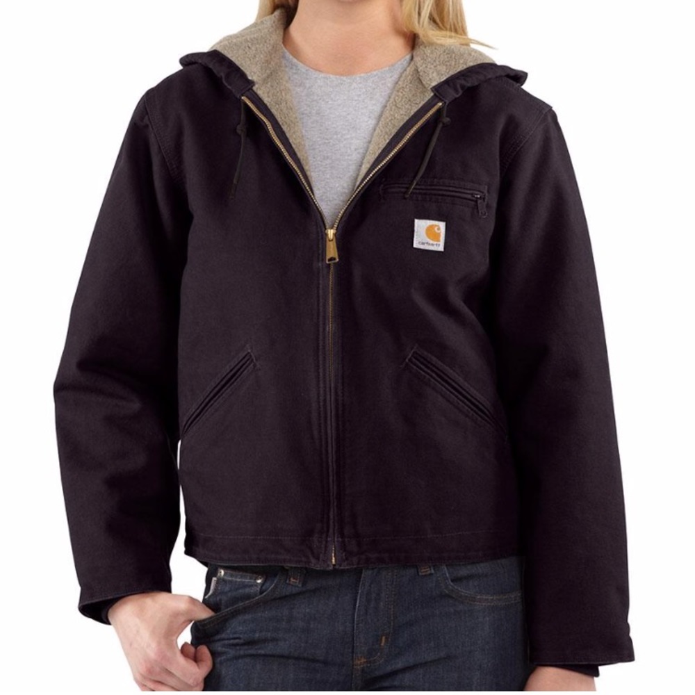 EUC Carhartt Sandstone Sherpa Lined Sierra Jacket